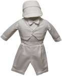 Boys Christening Short Suit 2072110-White